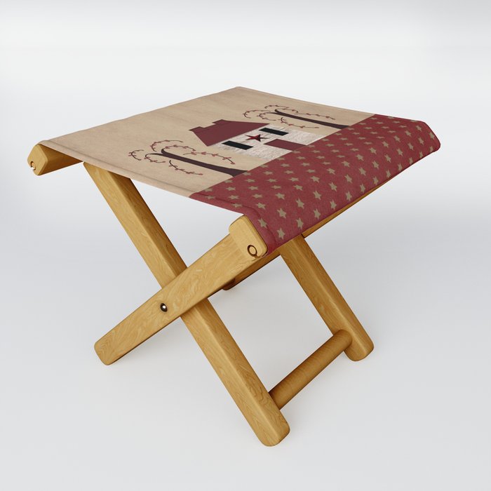 Primitive Home Folding Stool