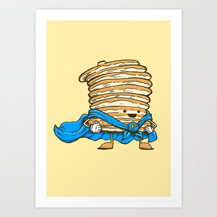 Captain Pancake Art Print