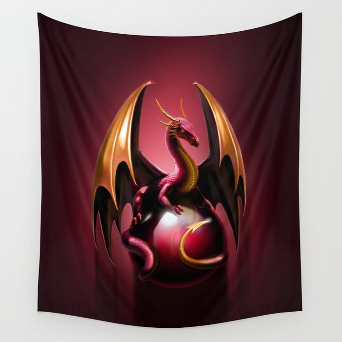 red dragon Wall Tapestry