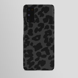 Black Leopard Print Pattern Android Case