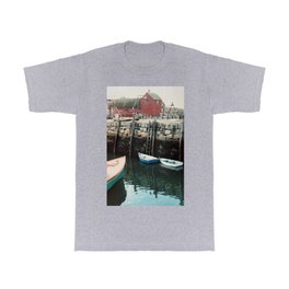 Rockport Nautical New England Village #1 T Shirt | Film, Primitive, Village, Newengland, Saltbox, Beach, Sea, Rockport, Lobstertrapbuoys, Nautical 