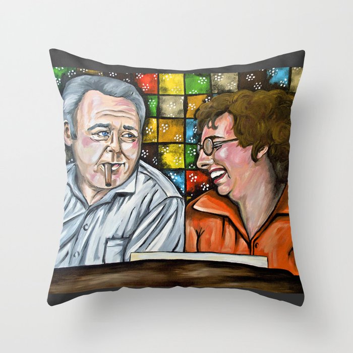 Archie & Edith Bunker  Throw Pillow