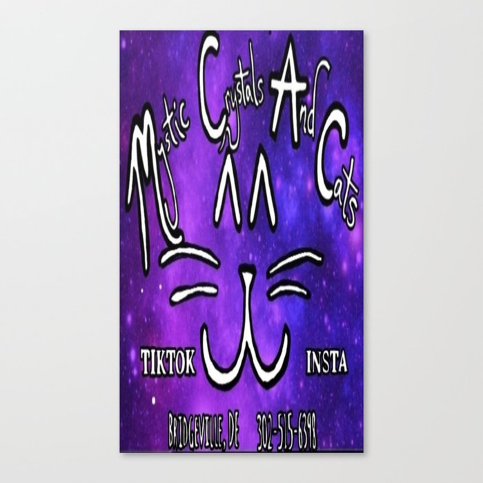 Mystic Crystals And Cats (Official Merchandise)  Canvas Print