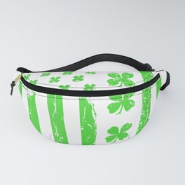 Awesome Brewery Poetic Brewing Irish American Shamrock Flag St Patricks Paddy Patty Day Cute Fan Fanny Pack