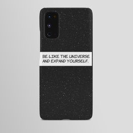 Comic Book Panel: "Be like the Universe and expand yourself" Android Case