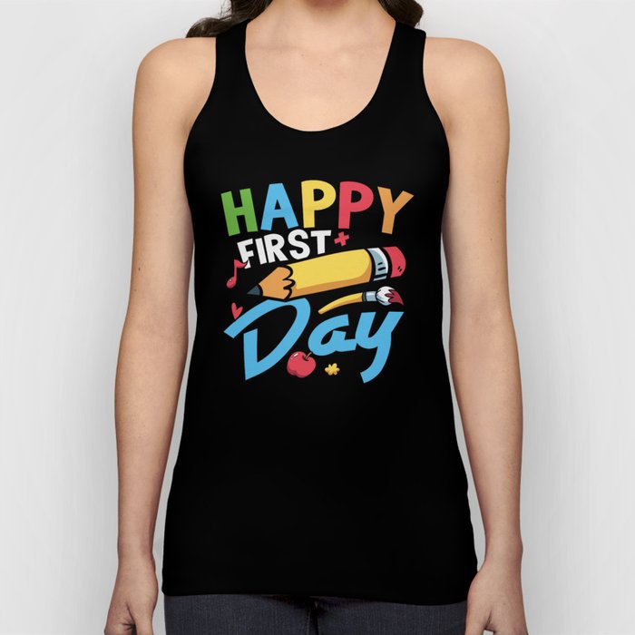 Happy First Day School Tank Top