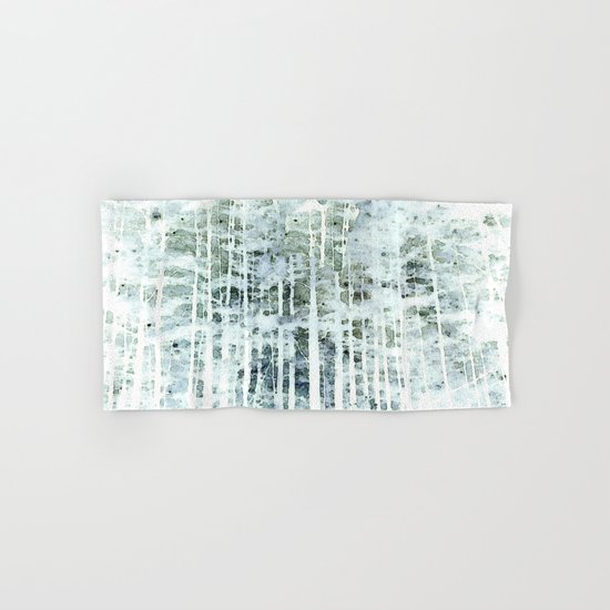 Painterly Woodlands Abstract Hand & Bath Towel