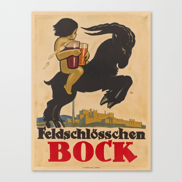 Vintage poster - Feldschlosschen Bock Canvas Print