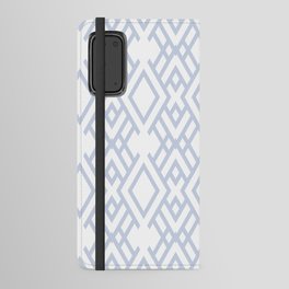 Blue and White Art Deco Pattern - Diamond Vogel 2022 Popular Colour Surf's Surprise 0593 Android Wallet Case