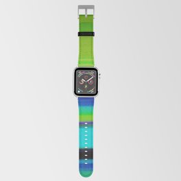 Opportunity - Green And Blue Modern Abstract Art Apple Watch Band