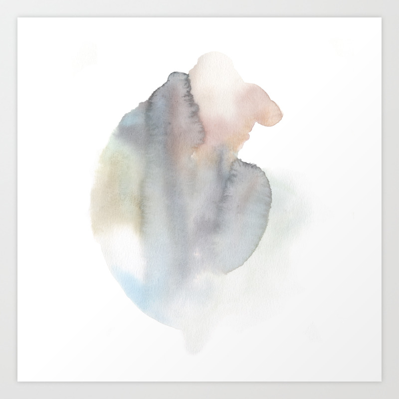 Abstract Watercolor Energy Body 2 Art Print By Jennipirmann Society6