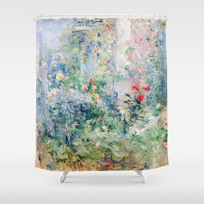 Berthe Morisot - The Garden at Bougival Shower Curtain