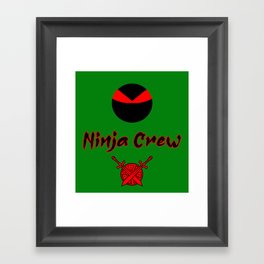 Ninja Crew Full Logo Framed Art Print