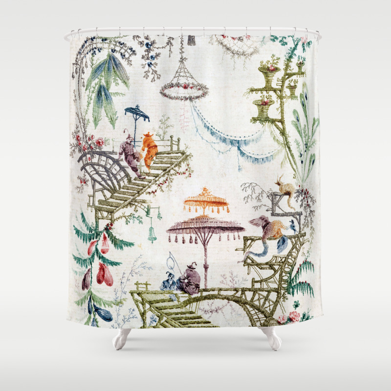 Enchanted Forest Chinoiserie Shower Curtain By Thechinoiseriepavillion Society6