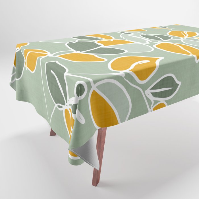 Variegated leaves Tablecloth