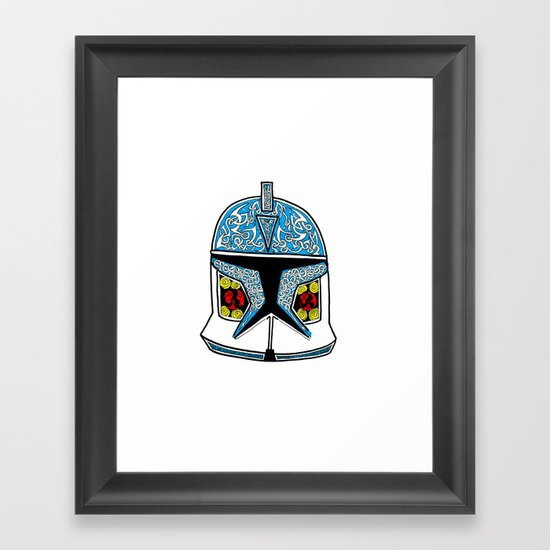 celtic clone trooper Framed Art Print