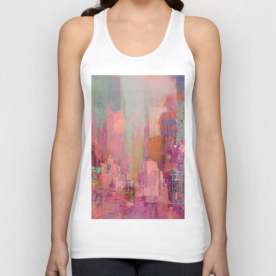 Pink city Unisex Tank Top