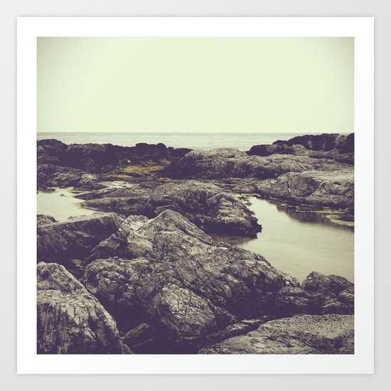 rocky coast Art Print