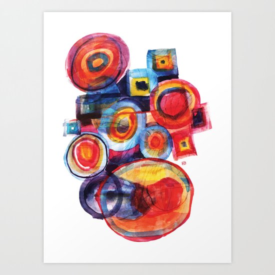 Color composition Art Print