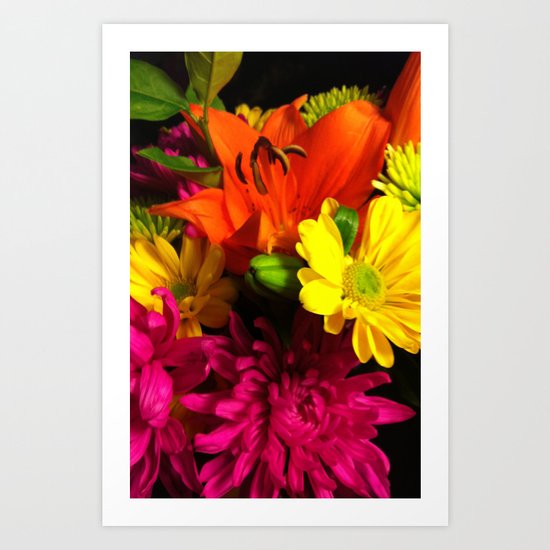 Bouquet of flowers Art Print