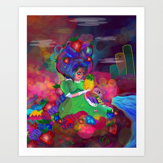 AI NO UTA Art Print