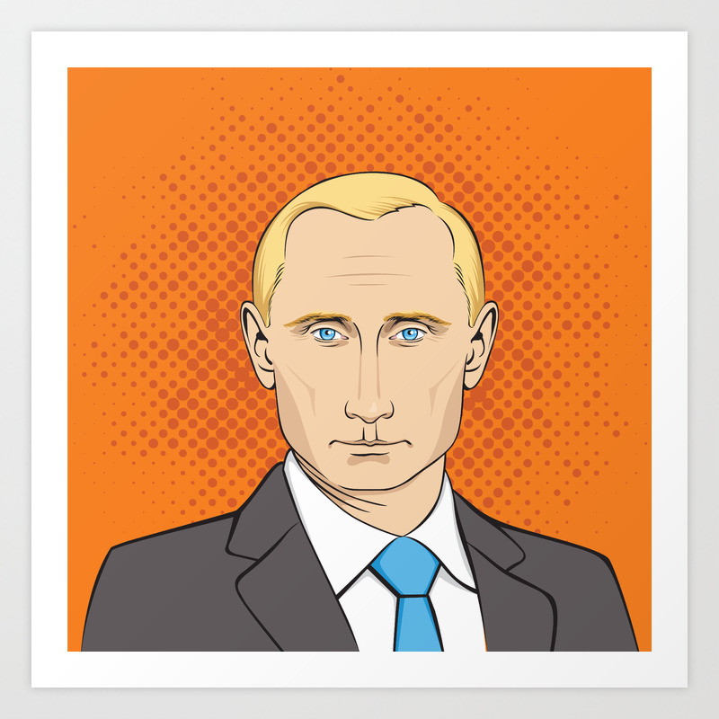 Vladimir Putin Portrait Art Print By Olania Society6