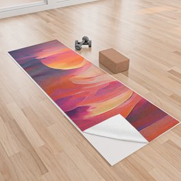Fiery Sunset Yoga Towel