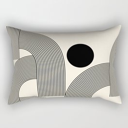 Abstraction_SUNLIGHT_SUNSHINE_LINE_POP_ART_Minimalism_001A Rectangular Pillow