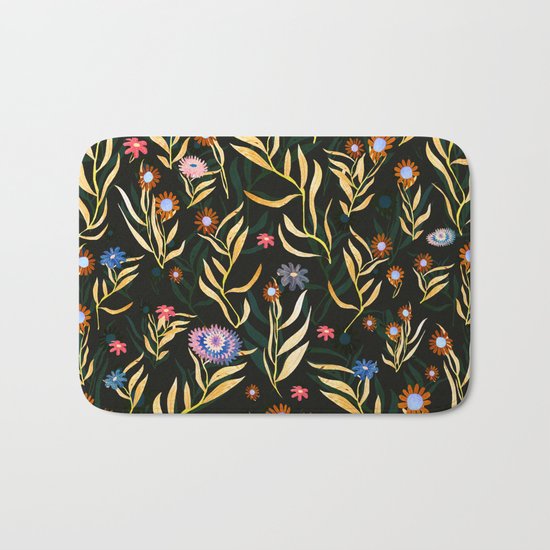 flowers garden Bath Mat