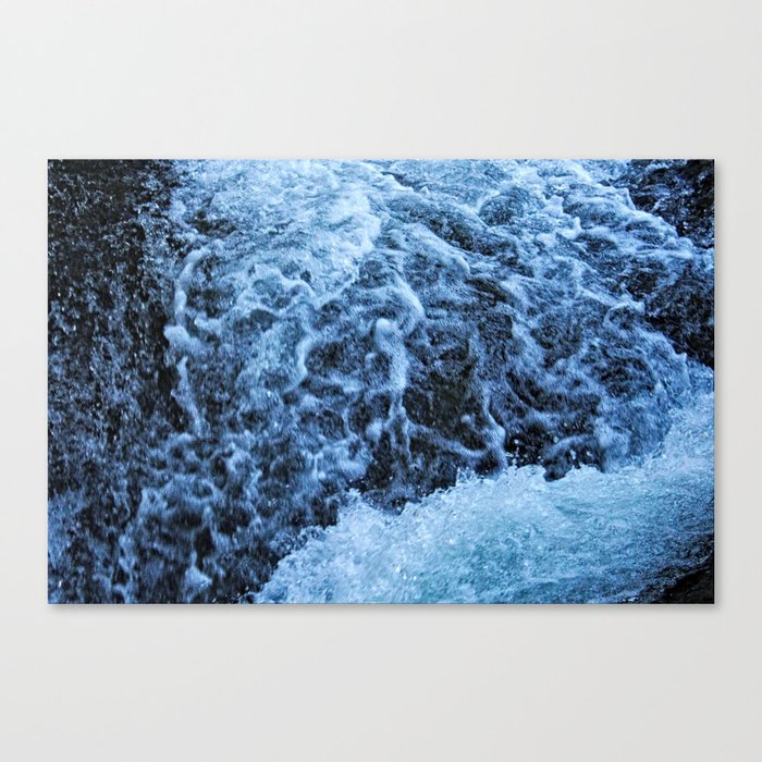 Waterfall Water Motion Texture Canvas Print