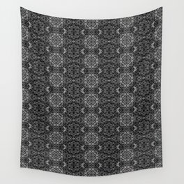 Liquid Light Series 30 ~ Grey Abstract Fractal Pattern Wall Tapestry