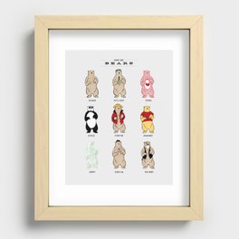 Know Your Bears Recessed Framed Print