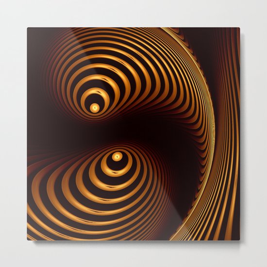 Abstract in copper tones Metal Print