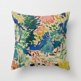 Landscape at Collioure - Henri Matisse - Exhibition Poster Throw Pillow