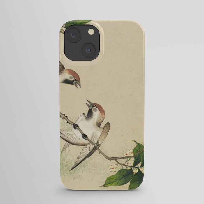 Gossiping Sparrows iPhone Case