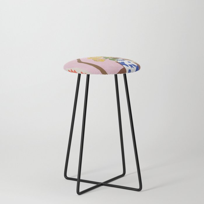 Bohemian Bar Stools, Bohemian Stairs Counter Stool By Aljahorvat Society6