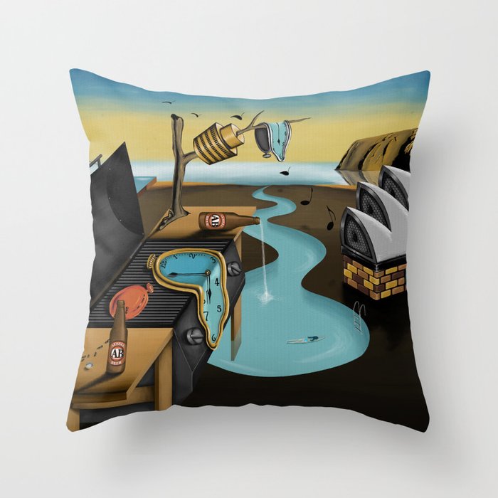 Where Time Stands Still - Surreal Sydney  Throw Pillow