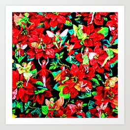 Fairy Flower | Christmas Spirit Art Print | Flowerfairy, Flower, Christmas, Photo, Fairykids, Christmasflower, Fairy, Fairyflower, Fairytale, Digital 