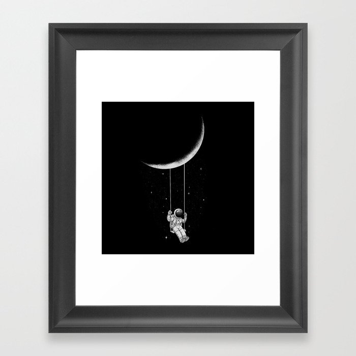 Moon Swing Framed Art Print