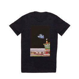COSMIC REST STOP T Shirt | Vintage, Holidayinn, Collage, Scifi, Vintageaesthetic, Earth, Moon, Retro, Traveller, Surreal 