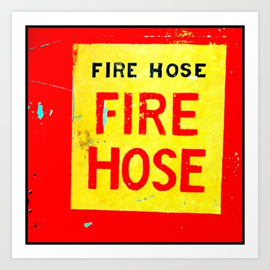 Fire Hose Art Print