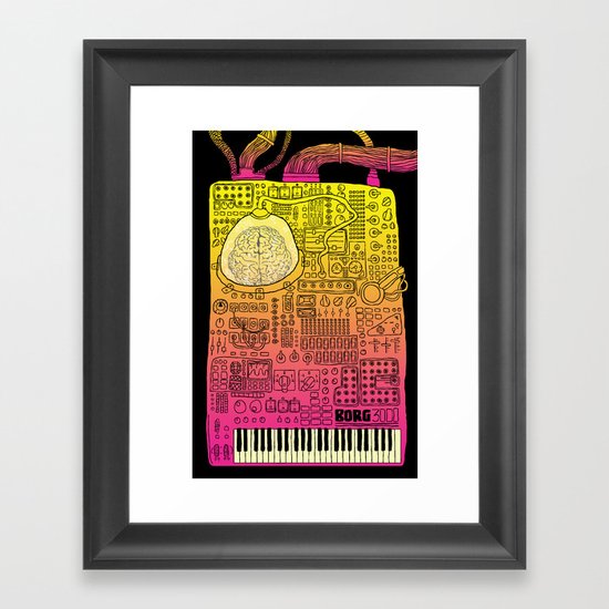 Borg 3000: ANALOG Framed Art Print