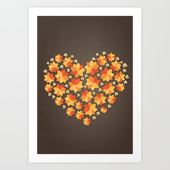 Denim Heart Art Print