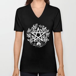 Wolfsbane Pentagram V Neck T Shirt