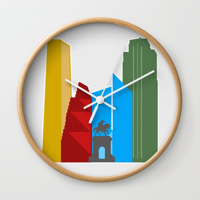 Logo for the City of Houston, Texas Wall Clock