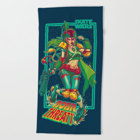 SKATE WARS: BOBA THREATT Beach Towel