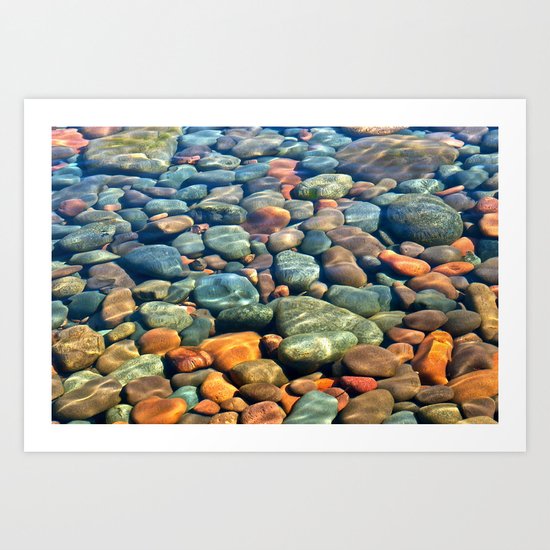 Water Stones Art Print