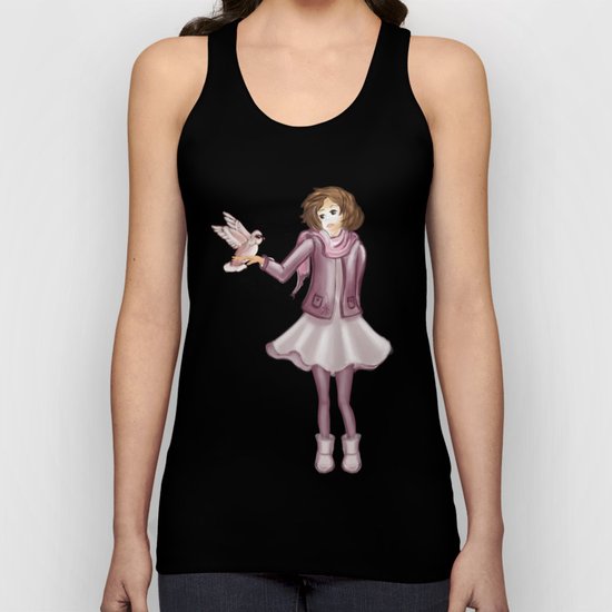 Snow Girl Unisex Tank Top