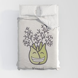 Happy Fennel Duvet Cover