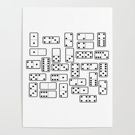 Dominoes: just plain dominoes for decor, accent piece, or gift idea, Use for home, office, or work space. Birthday Poster